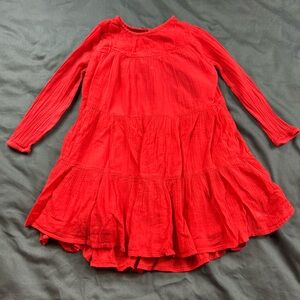 Old Navy Red Girls Christmas Dress